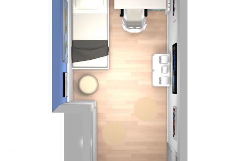 Mueble 3 Decoración Dormitorio Juvenil REF-012