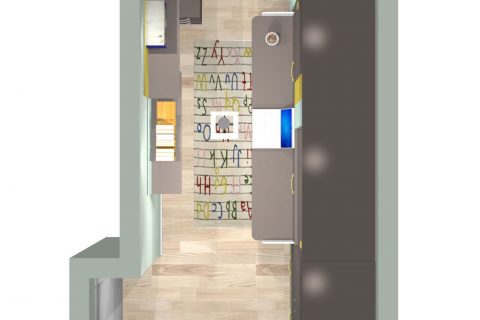 Mueble 3 Decoración Dormitorio Juvenil REF-013