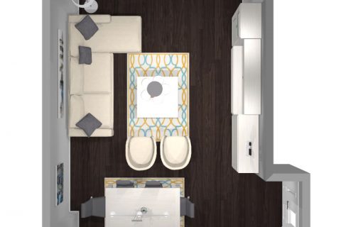 Mueble 3 Decoración Salón REF-008
