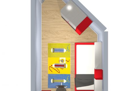 Mueble 3 Decoración Dormitorio Juvenil REF-016