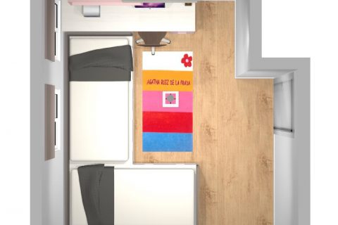 Mueble 3 Decoración Dormitorio Juvenil REF-017