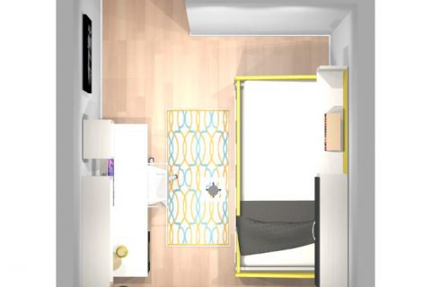 Mueble 3 Decoración Dormitorio Juvenil REF-020