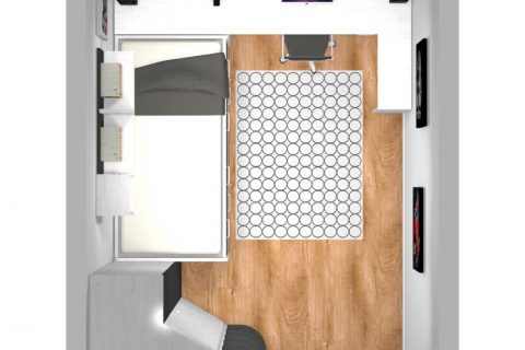 Mueble 3 Decoración Dormitorio Juvenil REF-023