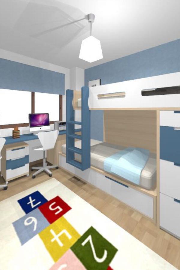 Mueble 3 Decoración Dormitorio Juvenil REF-028