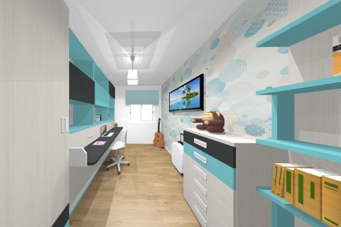 Mueble 3 Decoración Salón Juvenil REF-029