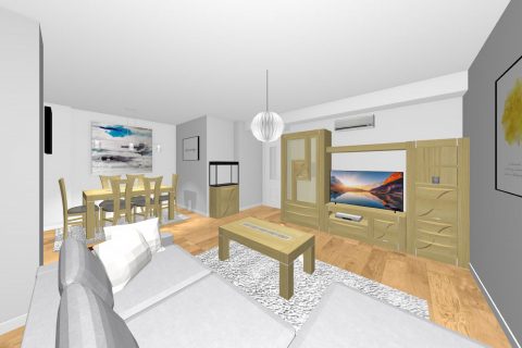 Mueble 3 Decoración Salón REF-031