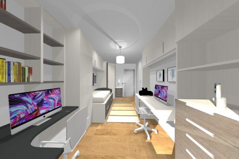 Mueble 3 Decoración Despacho REF-032