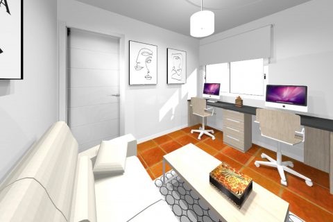 Mueble 3 Decoración Despacho REF-033