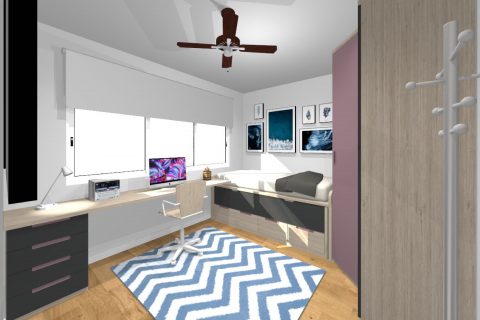 Mueble 3 Decoración Dormitorio REF-035